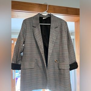 Black and White plaid Jacket